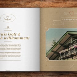 Broschürenlayout und Hotelpräsentation
