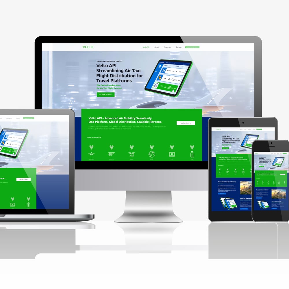 Webdesign für Velto API