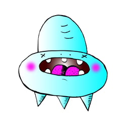 alien No. 1, hand and digital illustration 2008