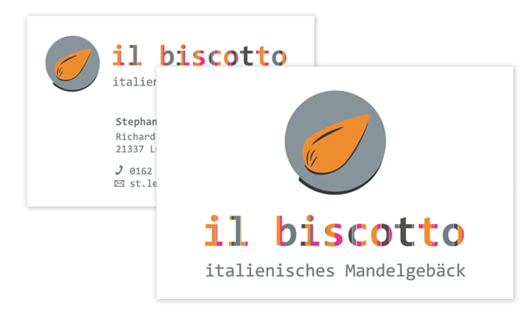 Logodesign für il biscotto, Lüneburg