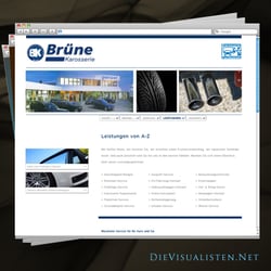 Homepage für ein Autohaus