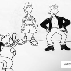 Tag 18: Zum Inktober-thema Außenseiter, fiel mir die Serie Doug, aus meiner Kindheit ein.