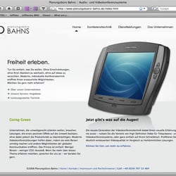 Website für das Planungsbüro Bahns