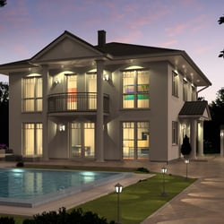 Architekturvisualisierung Villa
