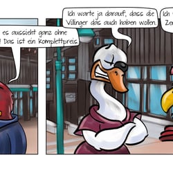 Beispiel Comicstrip Swani und Bert 2017-KW21 – Neue Bibliothek für Schwenningen?
