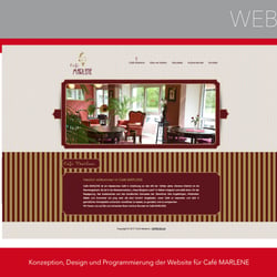 Website Café MARLENE (Design und Umsetzung)