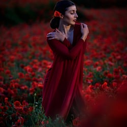 Portrait FineArt Mohnfeld4 Stern Photography Fotograf Weimar