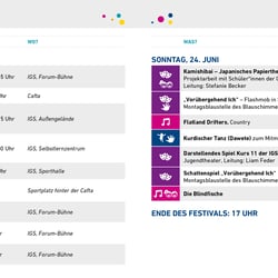 Kulturfestival Farbenfroh Programmheft
