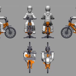 Prototyp entwicklung Kind mit Rad (3D Grund zur Weiterentwicklung)