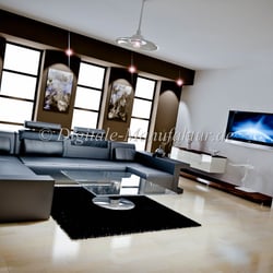 Interieur -Grafik-Wohnzimmer