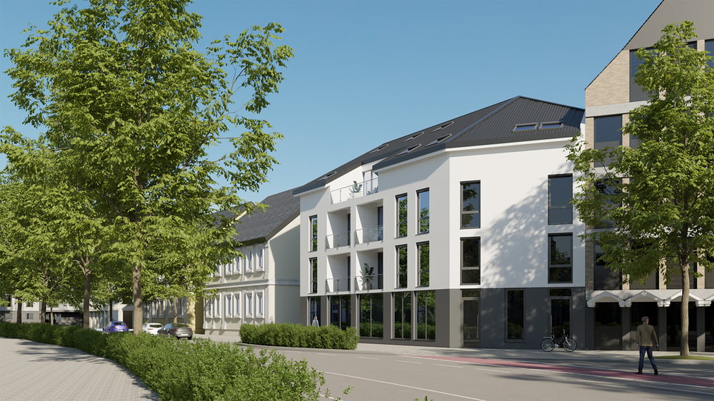 3d-Visualisierung eines Wohnhause In Deutschland