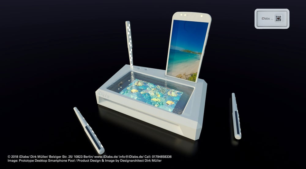 Prototyp Charger Smartphone Pool
