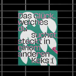 Poster design – Glückkekse