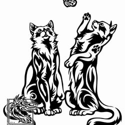 Playful Cats – Freie Arbeit
