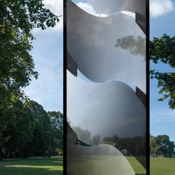 »New Wave« Glas-Bild