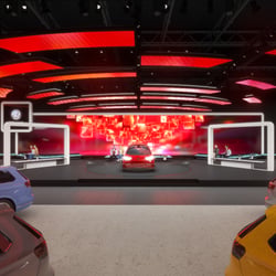View of the stage