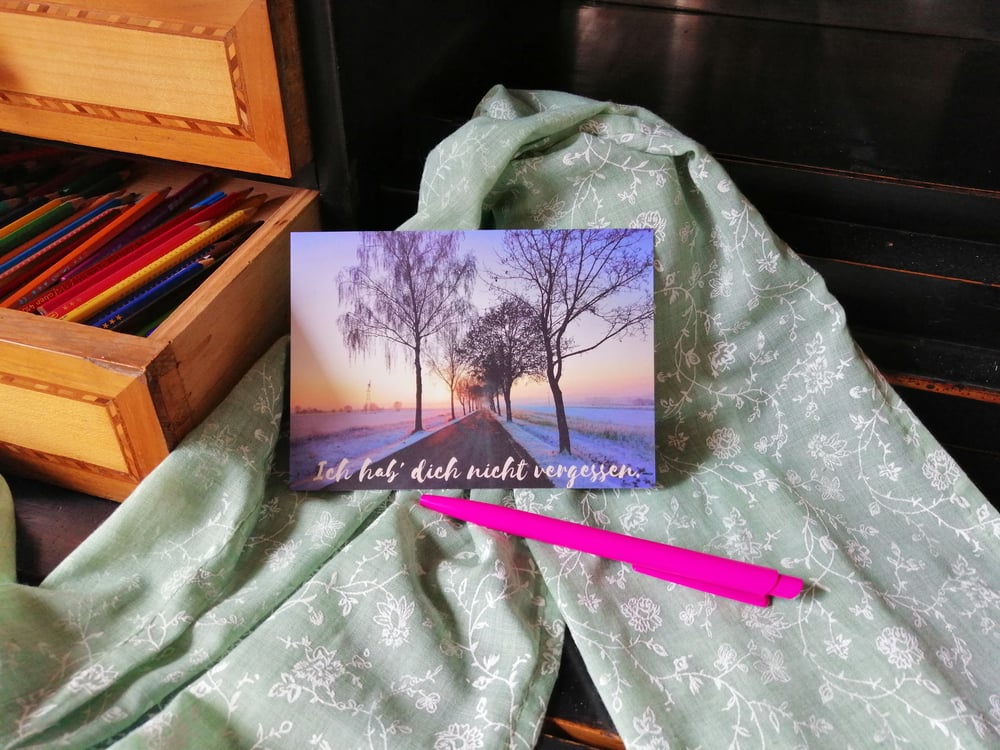 Postkarte: Nicht vergessen