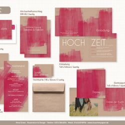 Designkonzept für Hochzeitspapeterie