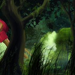 Ridinghood lost in Forest