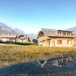 Rendering by BLICK 3D – Architekt Ronacher – Trattlers Hofchalets – Architektur Visualisierung fotorealistisch