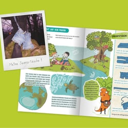 Beispielseite Möhrchenheft – Ausgabe Nachhaltigkeit – Themenseite Plastikmüll – Konzeption des Lehrinhaltes
