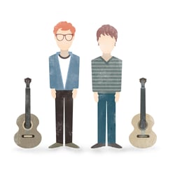 Illustration der Band Kings of Convenience