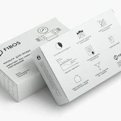 Fibos corporate identity. Verpackungsdesign.