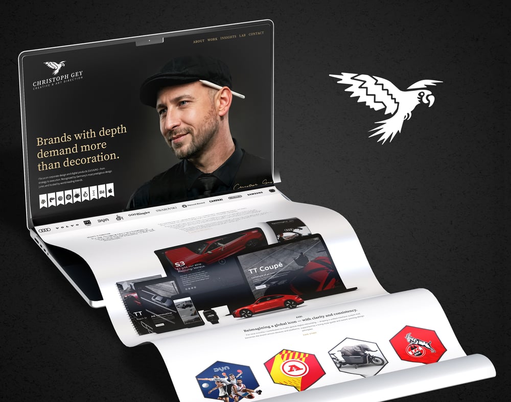 Cover Brand Development of a Freelance Creative Director from Germany