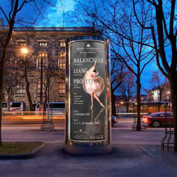 Citylight: Premierenplakat Wiener Staatballett