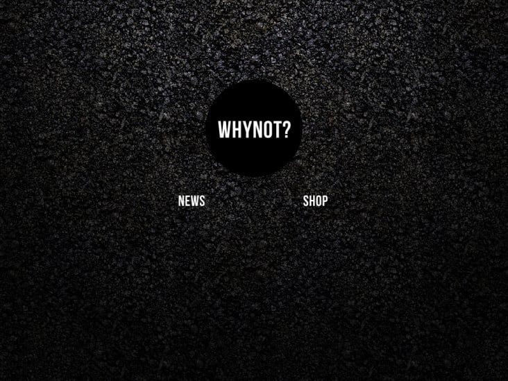 Landing Page für Why Not Crew?