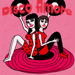 Illustration  für  „Disco Amore“ erschienen beim Zwerchfell Verlag
