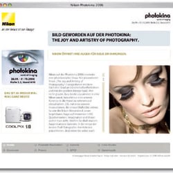 Nikon – Photokina Microsite