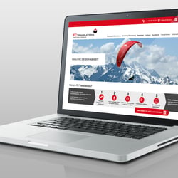 Webpage für eine Schweizer Firma