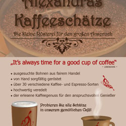 Gestaltung eines Plakats zum Thema „Kaffee“