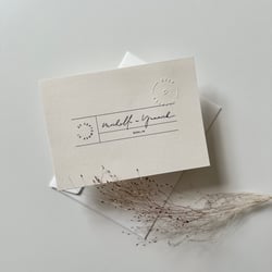 Moderne Hochzeitseinladung
