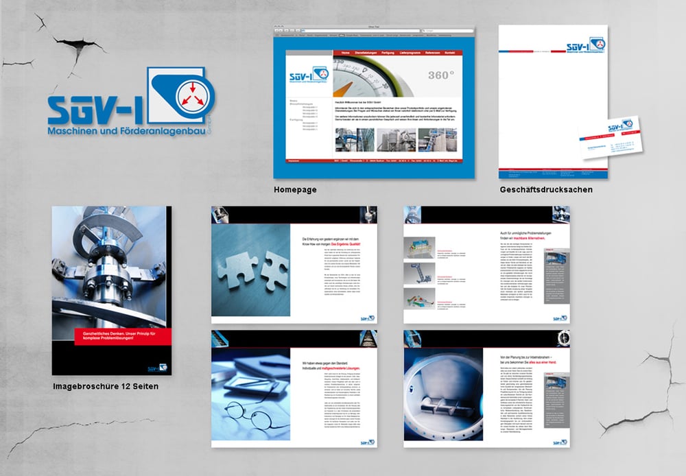 Corporate Design für die SGV-I Maschinen und Förderanlagen GmbH, Beckum