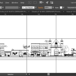 city in Adobe Illustrator