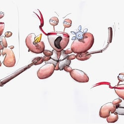 Stealth Ninja Crabby – Character design for a mobile game – main boss