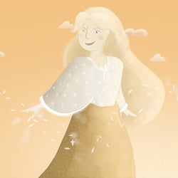 Tanzendes Mädchen – Illustration