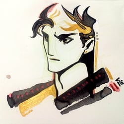 ink + acrylics