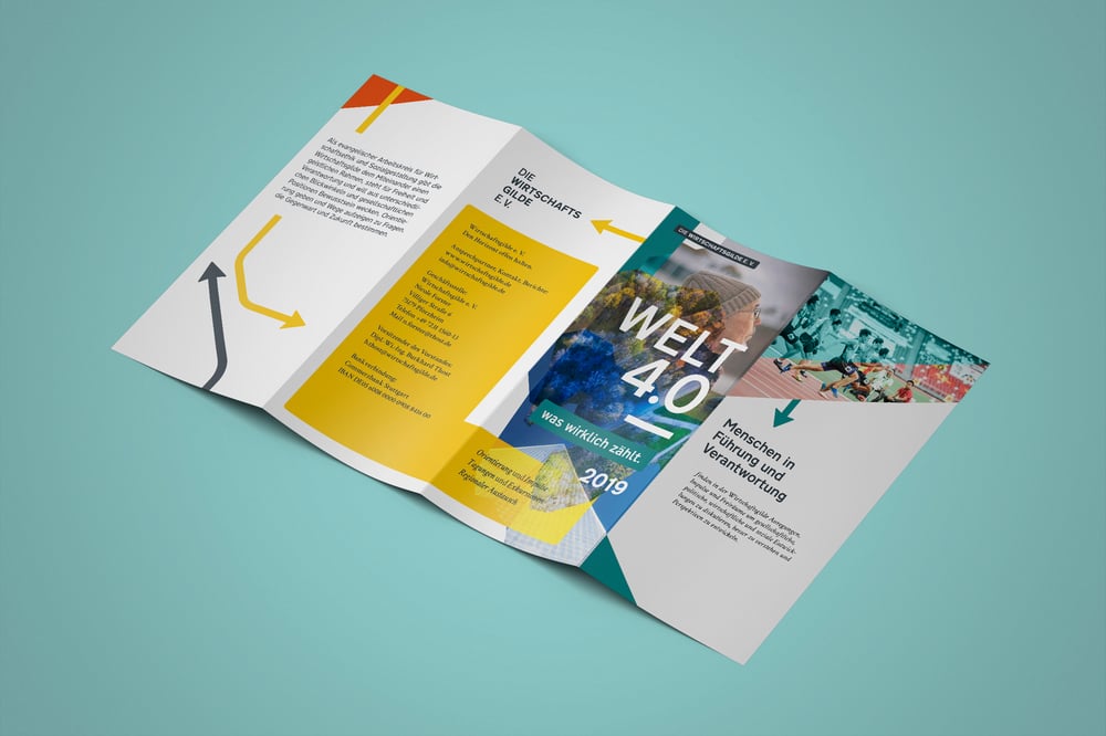 Konzeption und Entwurf des neuen Image-Flyers für Die Wirtschaftsgilde e.V.