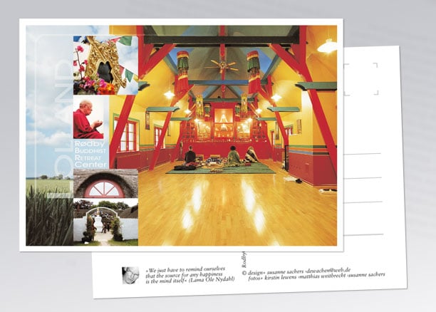 Postkarte Buddhistische Zurückziehungsstelle Lolland