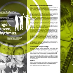Broschüre für Schulprojekt