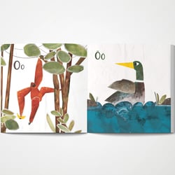 Illustration für die Buchstaben O und Ö