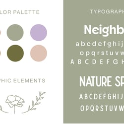 Farbpalette und Typografie // Dekostube Ela