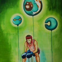 Brain Bubble (Acrylix auf Leinwand 1,40×1,00m)