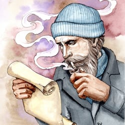 Illustration mit Aquarellfarben