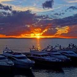 Sonnenuntergang bei Split