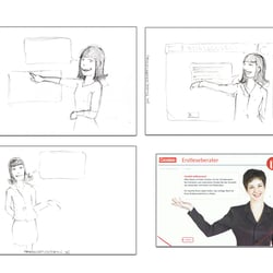 Storyboard-Scribbles für E-Detail