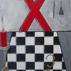 Acrylmischgemälde auf Leinwand